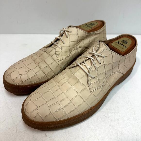 WORN ONCE Dries Van Noten Exotic Print Derby Beige Sneaker Made Italy 44 US 11 D main image 12